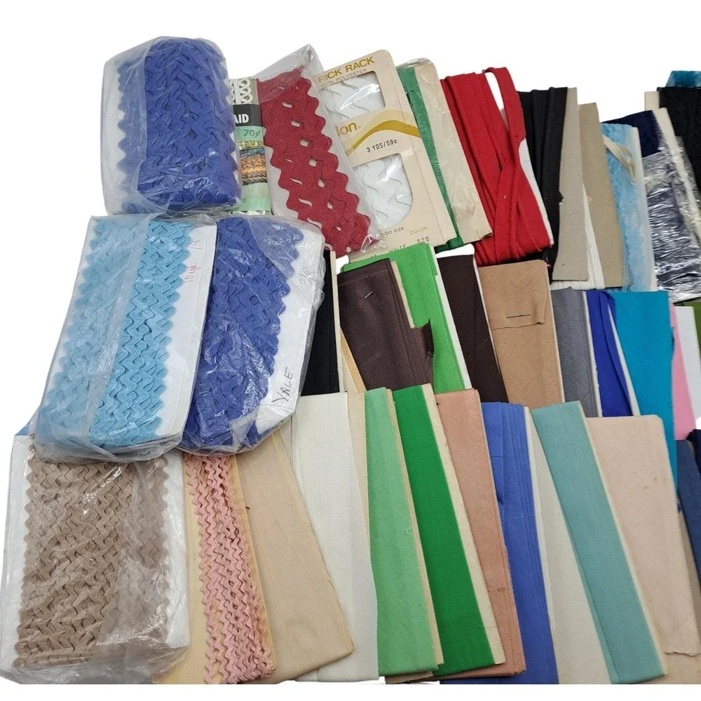 Vintage Sewing Trim Lot 52pc Destash Bundle 1960s-90s Sewing Supplies